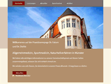 Tablet Screenshot of praxis-kreuzviertel.de